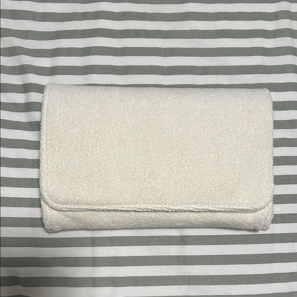 Stoney Clover Mermaid Terry Clutch in Seashell (cream)